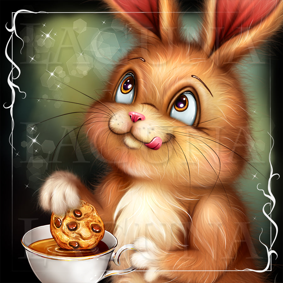Tea Party for Girl and Bunny