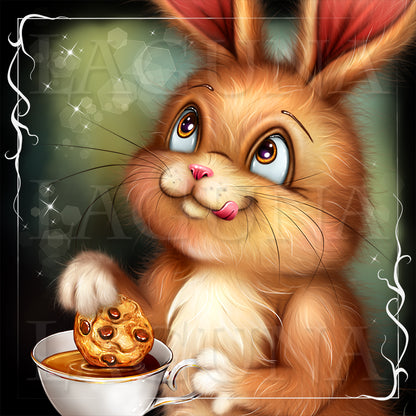 Tea Party for Girl and Bunny