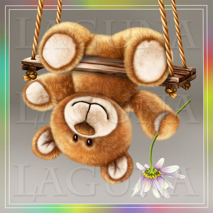 Teddy Bear Swinging