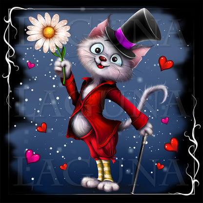 Valentine Gentleman Cat