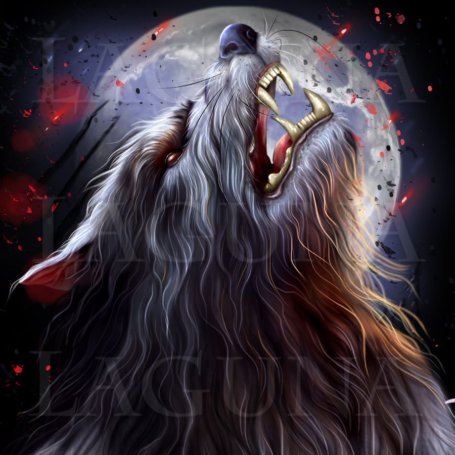 Werewolf Howling at the Moon