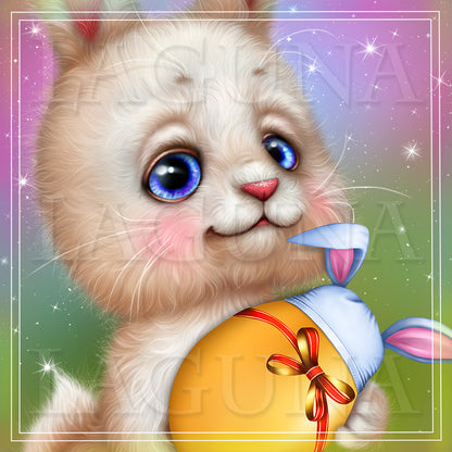 White Easter Bunny